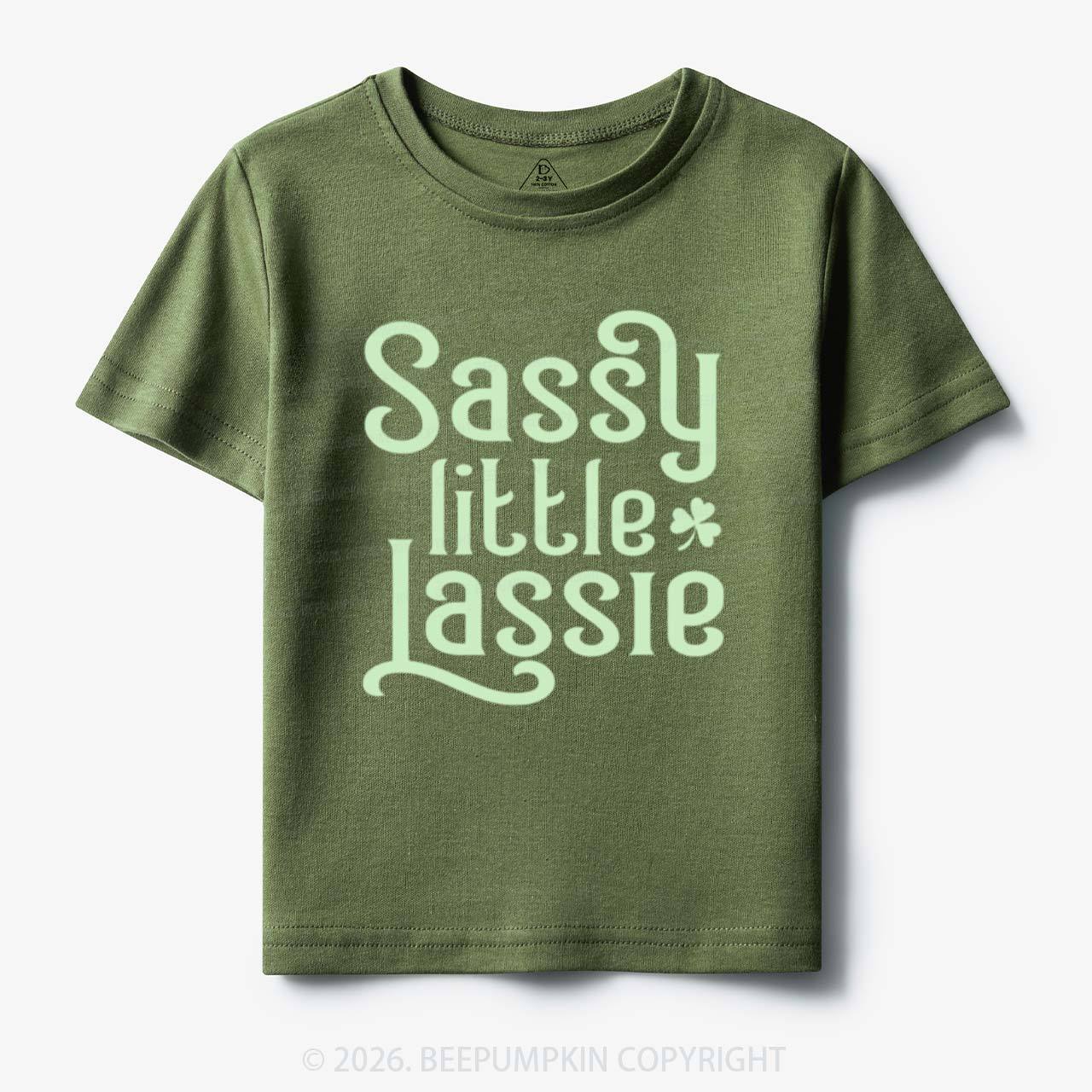 Sassy Little Lassie St. Patrick's Day Toddler&Kid's Tees Beepumpkin