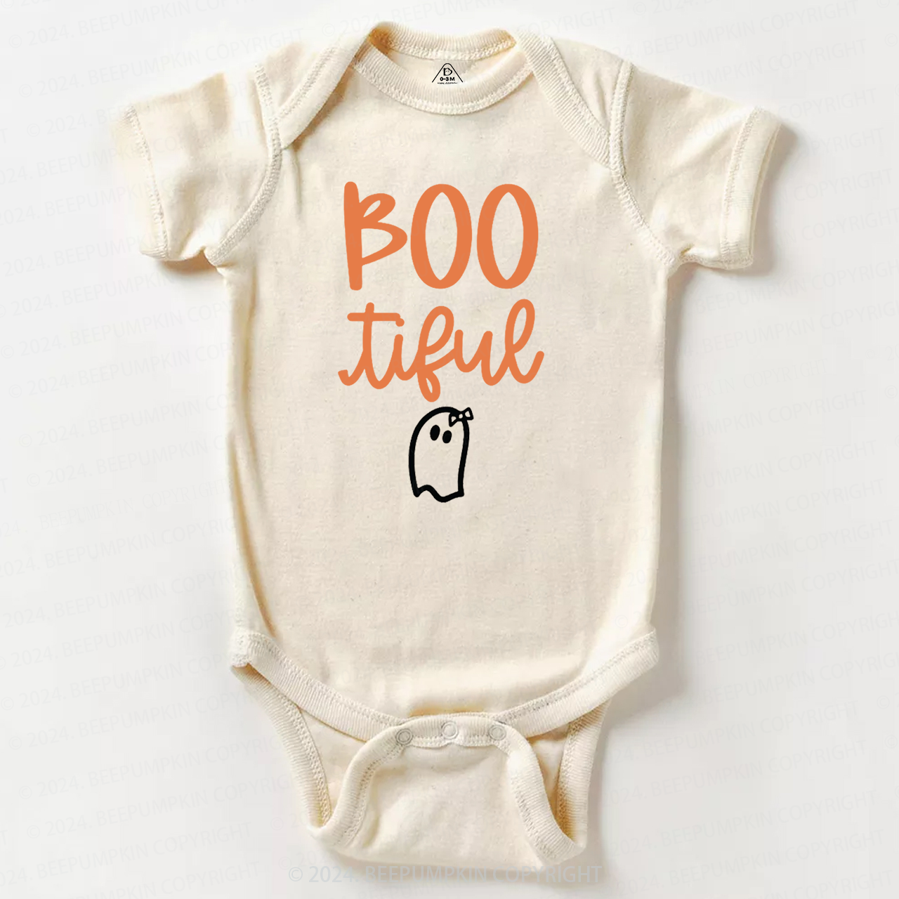 Bootiful Ghost Halloween Bodysuit For Baby