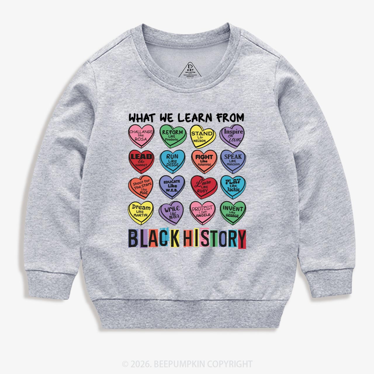 What We Learn From Black History Kid's Sweatshirt