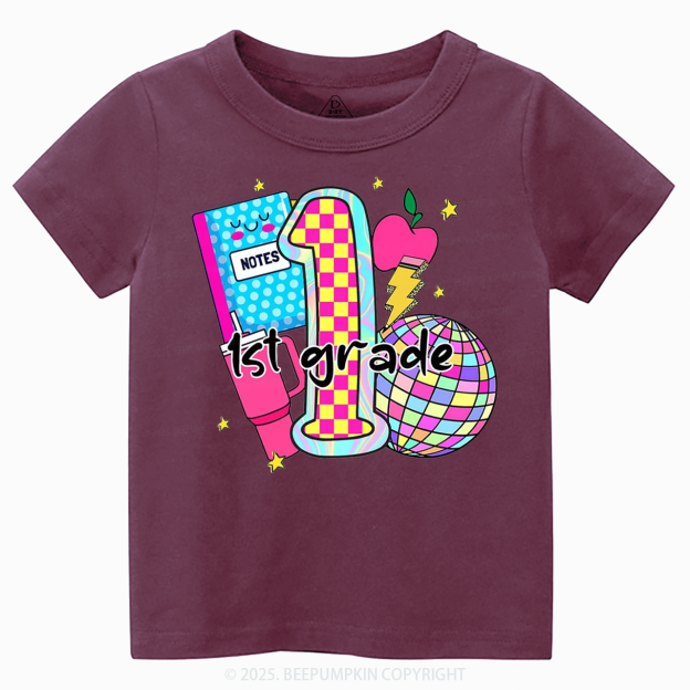 Personalized Grade Glow Collection Toddler&Kid's Tees Beepumpkin