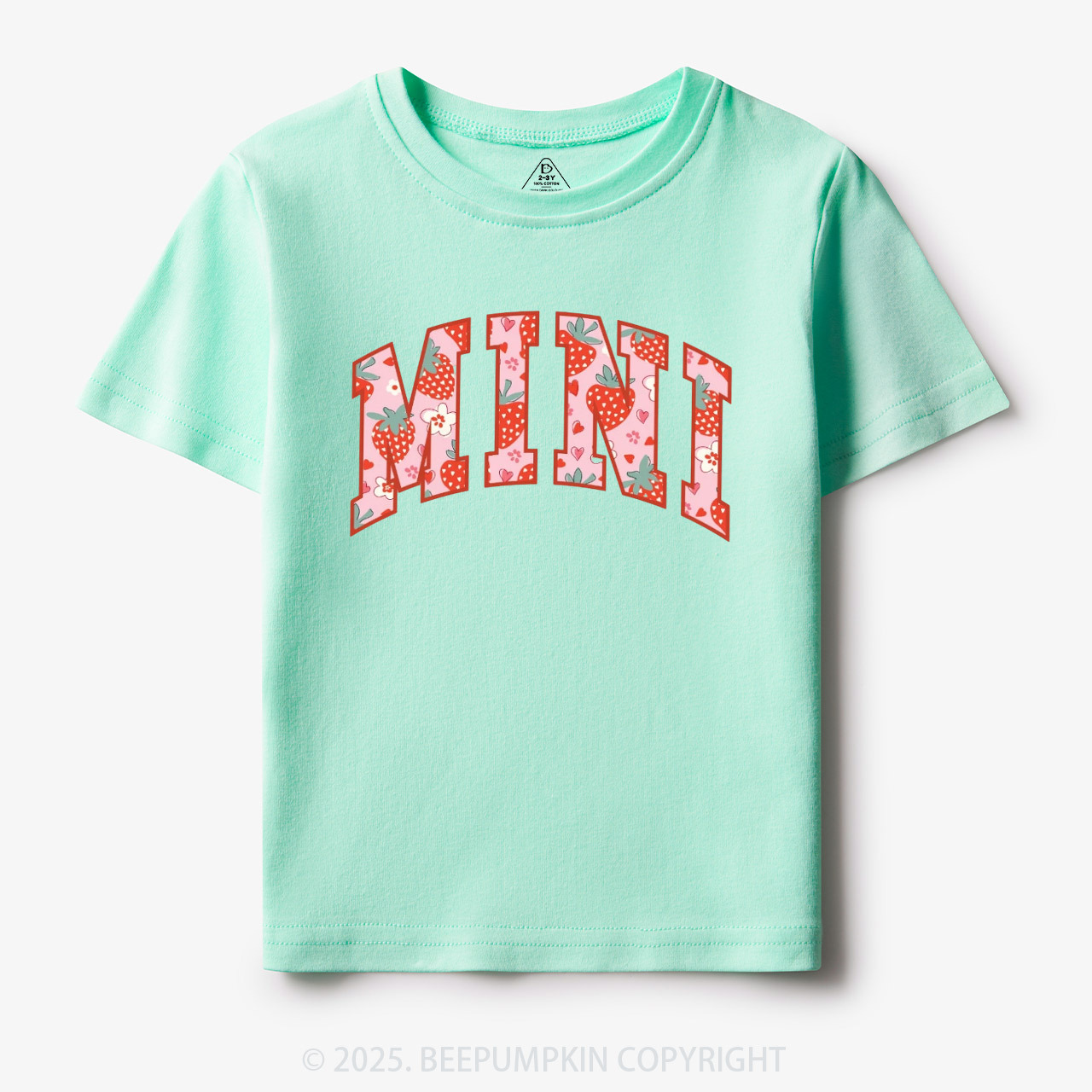 Happy Mini Strawberry Toddler&Kid's Tees Beepumpkin