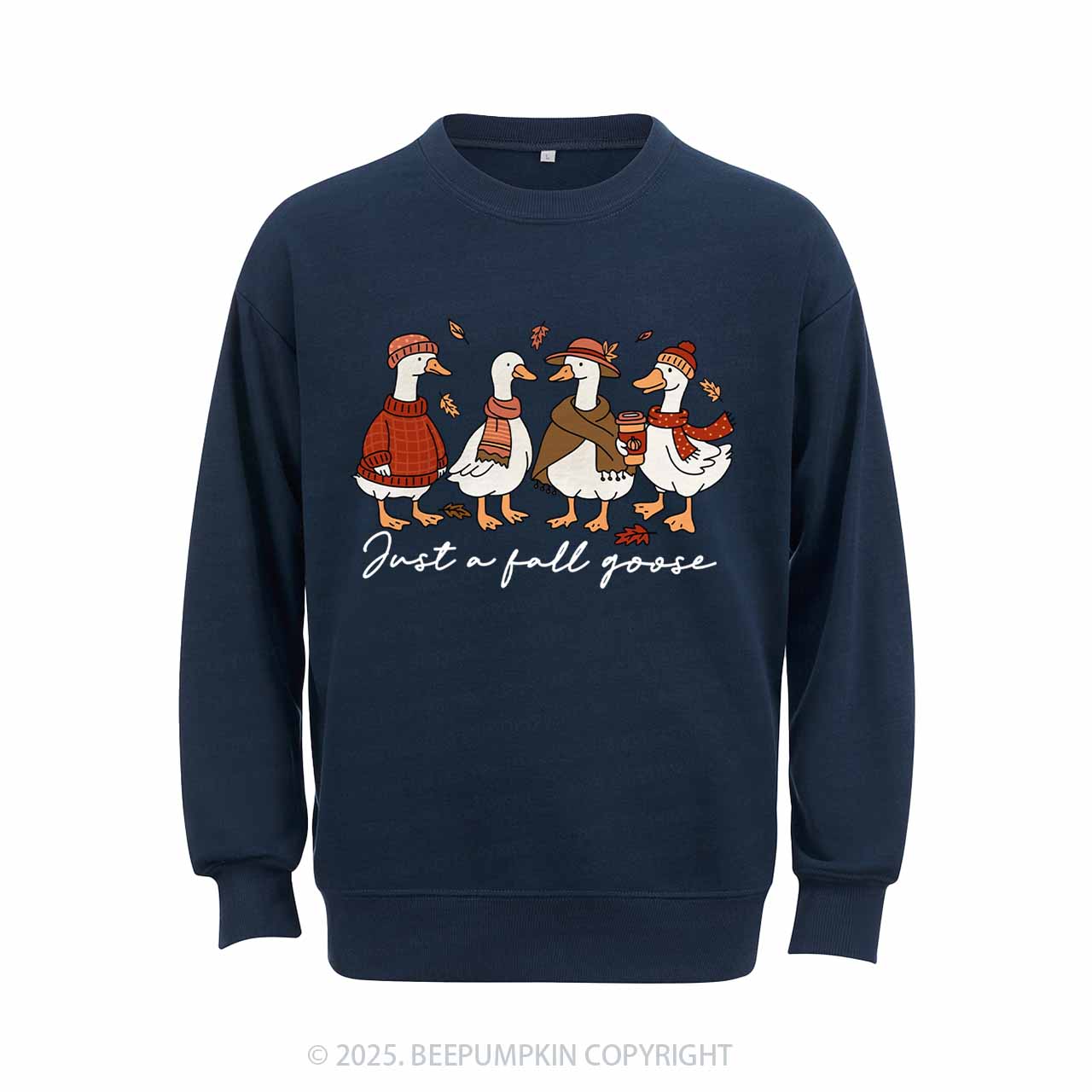 Funny Cozy Goose Fall Sweatshirt Beepumpkin