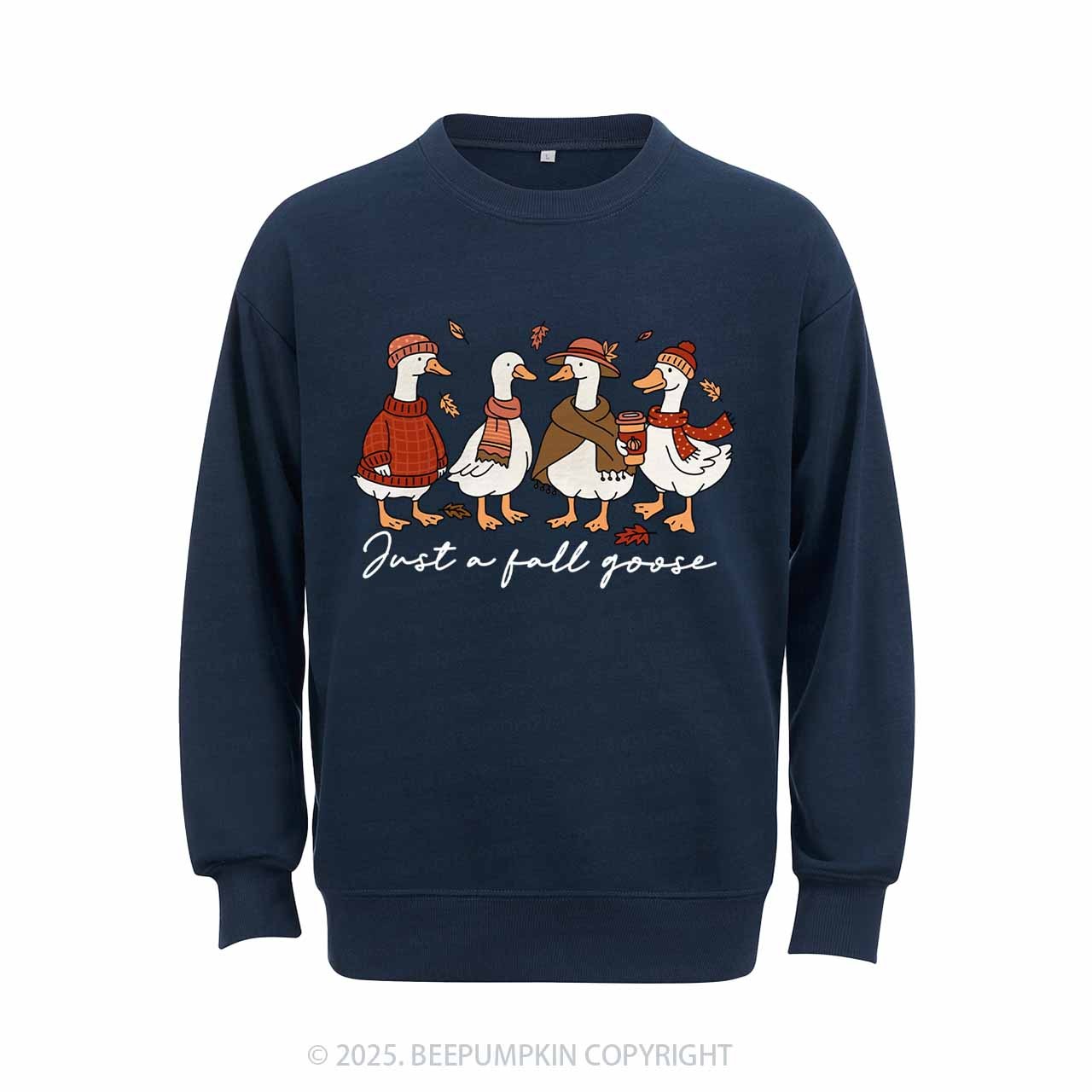 Funny Cozy Goose Fall Sweatshirt Beepumpkin