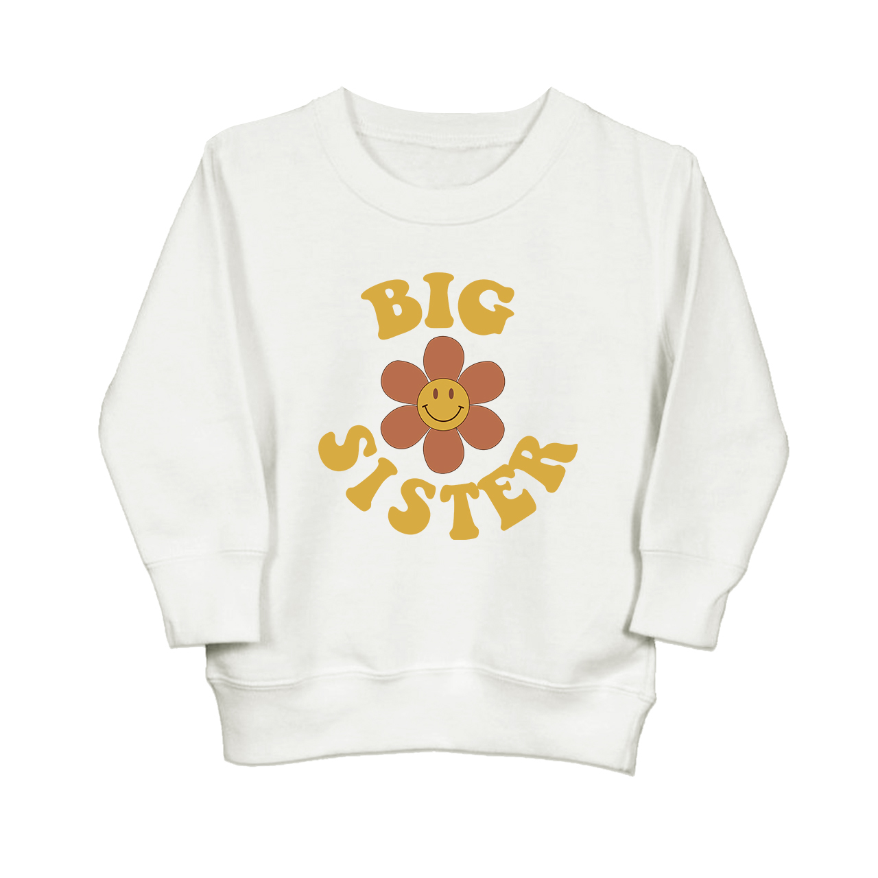 Personalized Big Sister Cute Vintage Toddler Sweatshirt