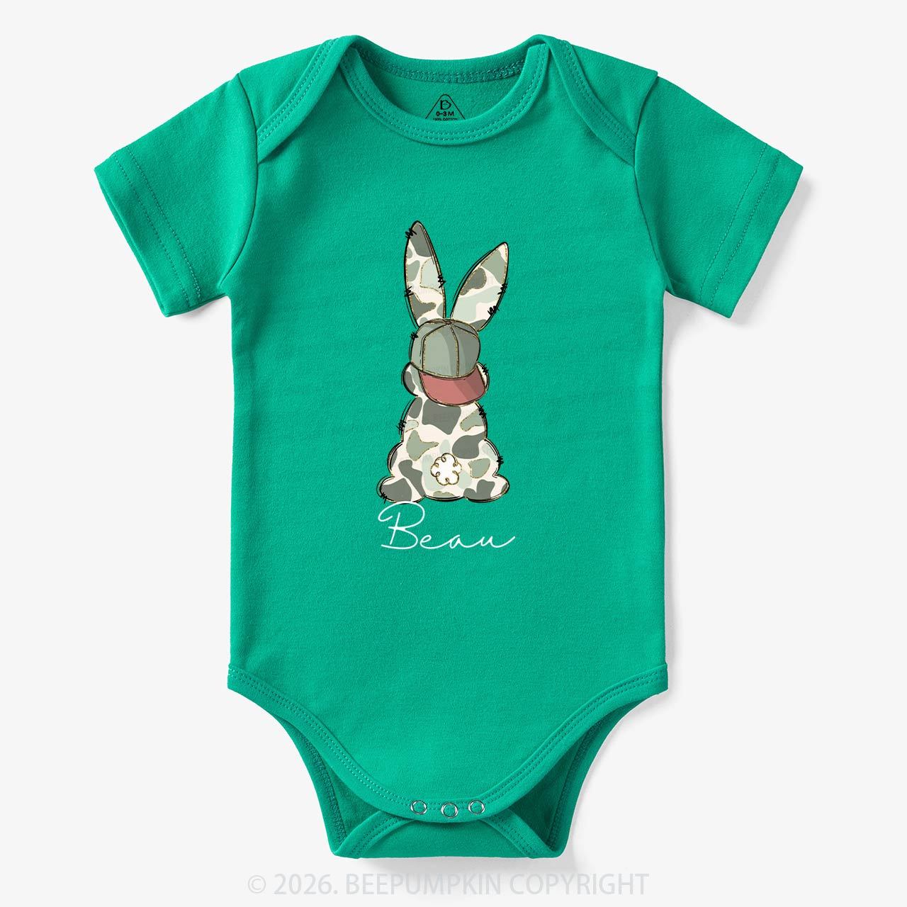 Personalized Floral Easter Bunny Bodysuit