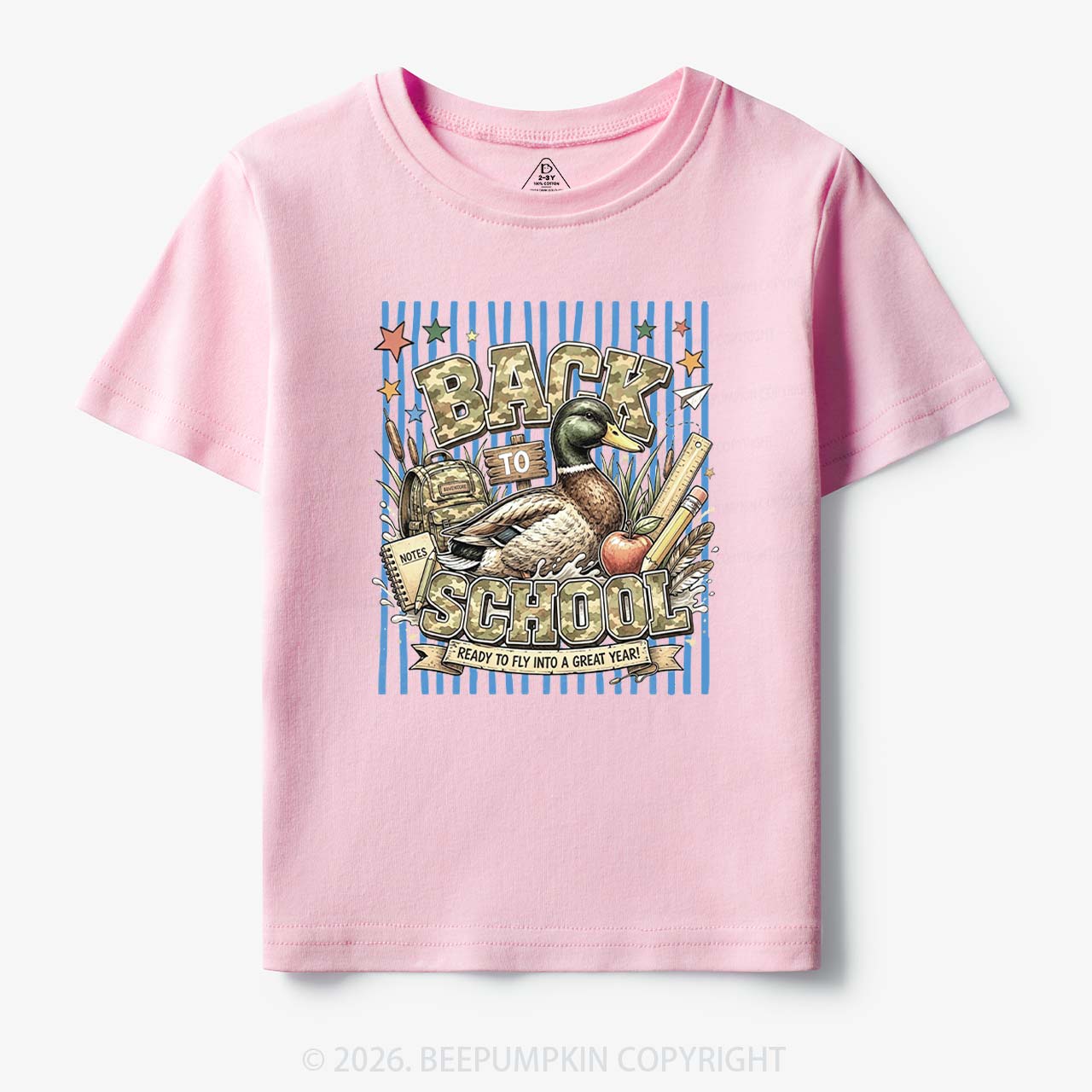 Mallard Duck Back To School Toddler&Kid's Tees