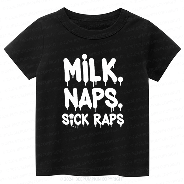 Milk Rap Hip Hop Toddler&Kids Tees