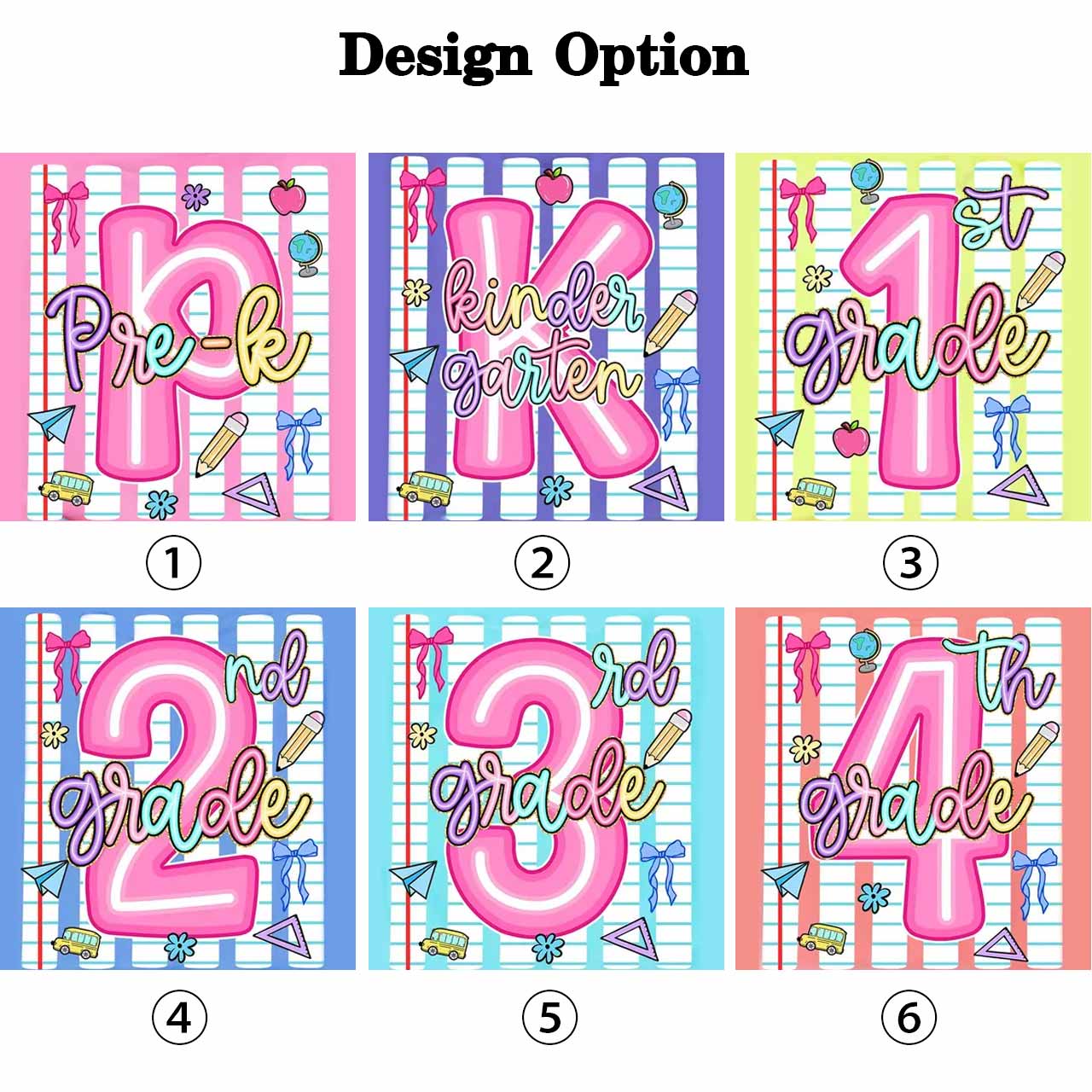 Preppy Neon Pre-K To Fourth Grade Toddler&Kid's Tees
