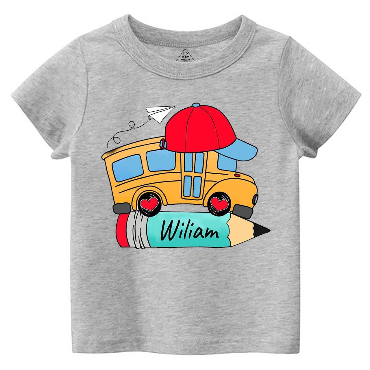Personalized Bundle School Bus With Name Toddler&Kid's Tees Beepumpkin