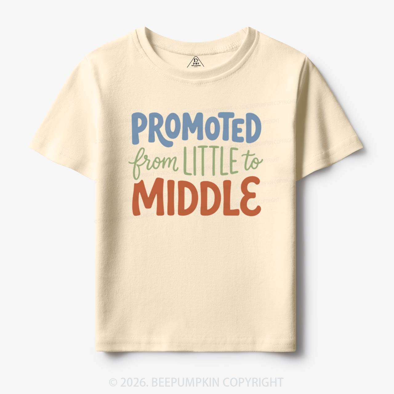 Promoted From Little To Middle Toddler&Kid's Tees