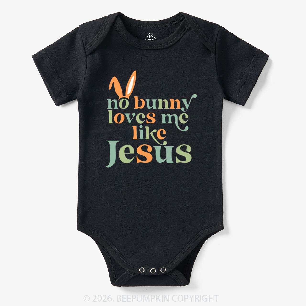 No Bunny Loves Me Like Jesus Easter Bodysuit