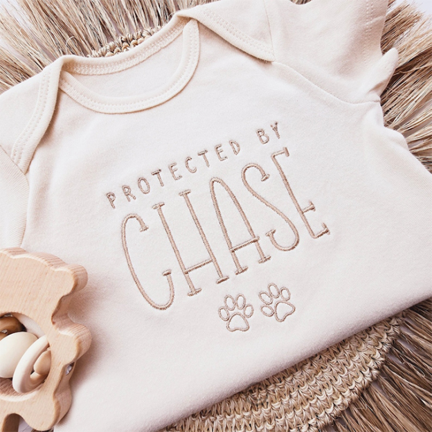 Personalized Protected By DogBodysuit For Baby 