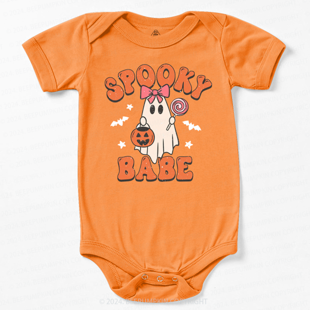 Halloween Ghost Spooky Babe Bodysuit For Baby