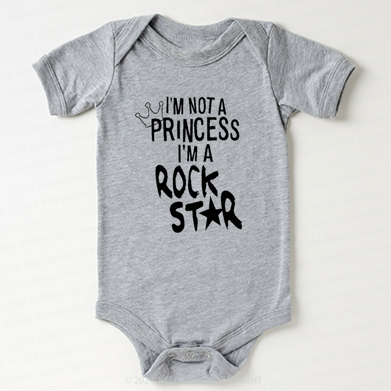 I'm Not A Princess I'm A Rock Star Bodysuit For Baby 8