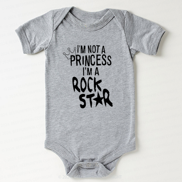I'm Not A Princess I'm A Rock Star Bodysuit For Baby 8