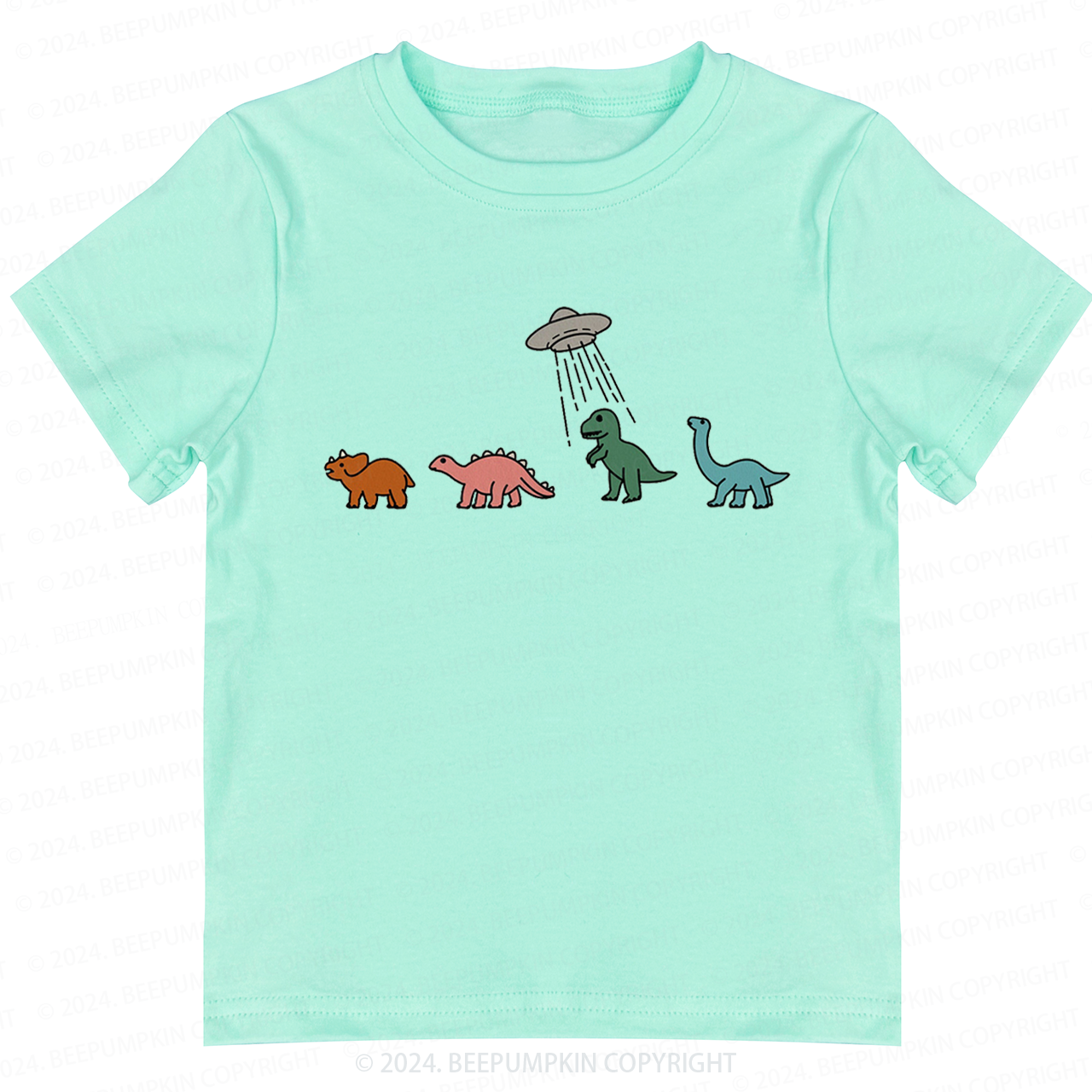 Spaceship And Dinosaurs Toddler&Kids Tees 