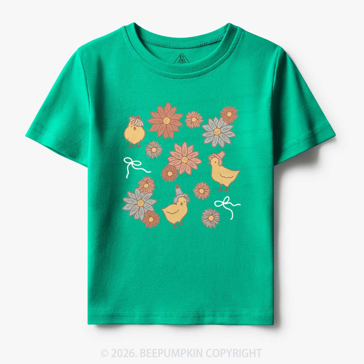 Farm Flower Chicks Toddler&Kid's Tees