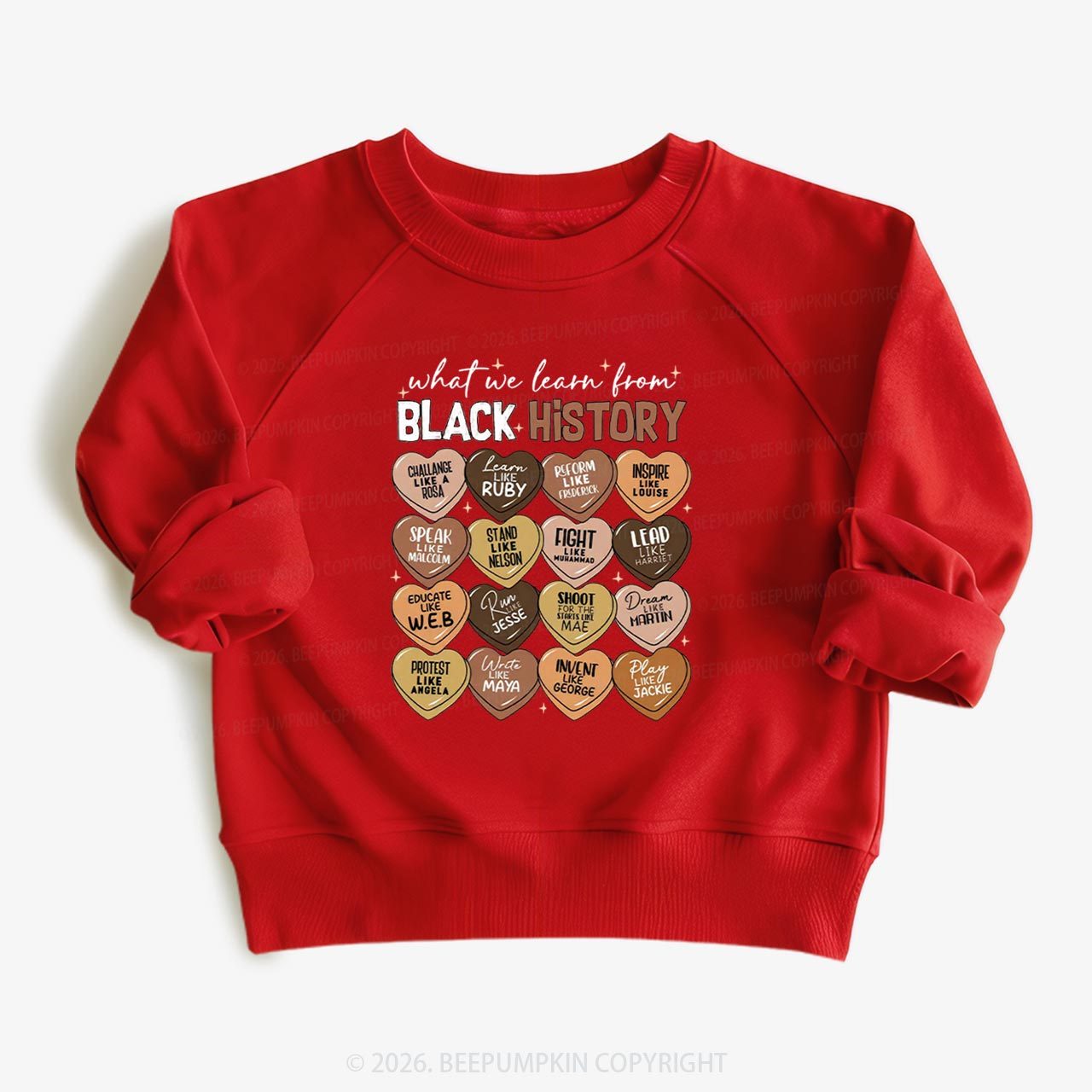 What We Learn From Black History Month Kid's Sweatshirt