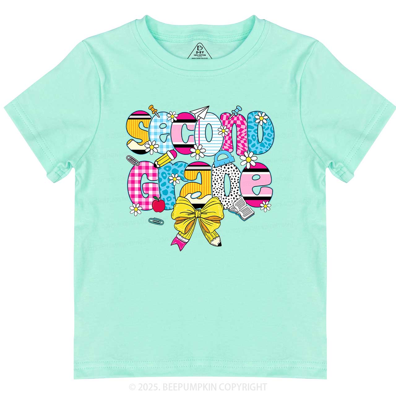Personalized Checkered Sublimation Toddler&Kid's Tees Beepumpkin