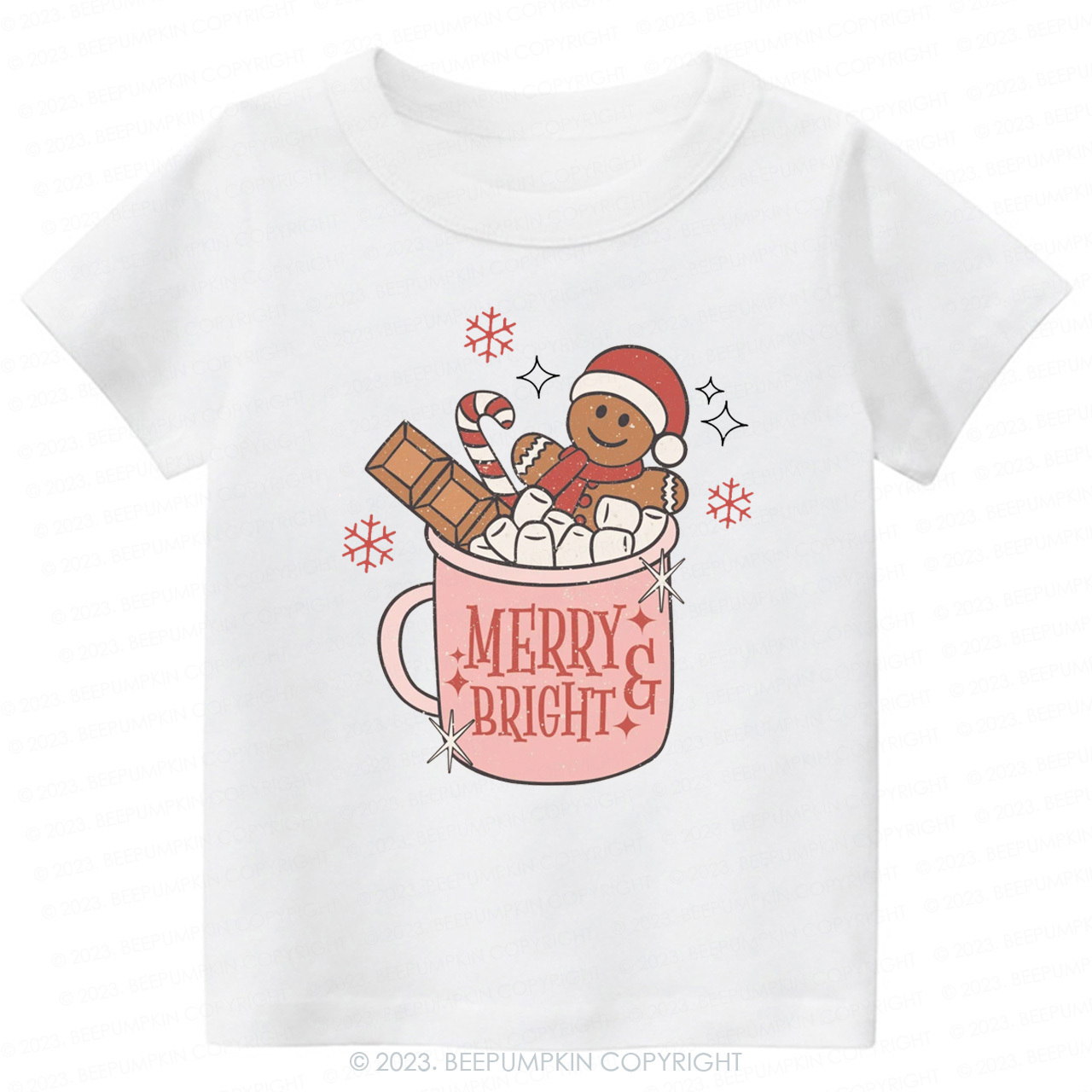 Hot Cocoa and Christmas Movies Tees For Kids Beepumpkin