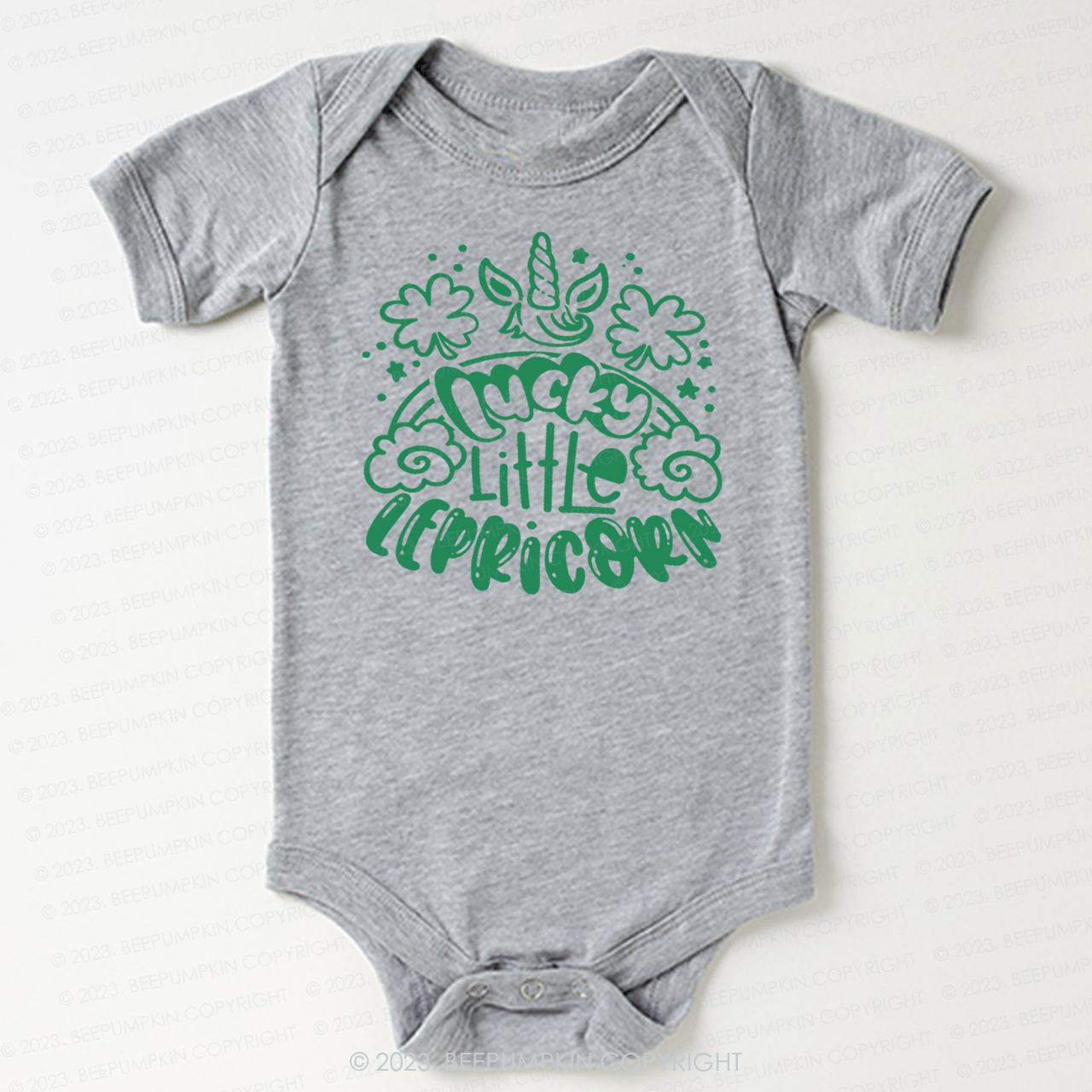 Lucky Little Lepricorn St.Patricks Day Bodysuit For Baby