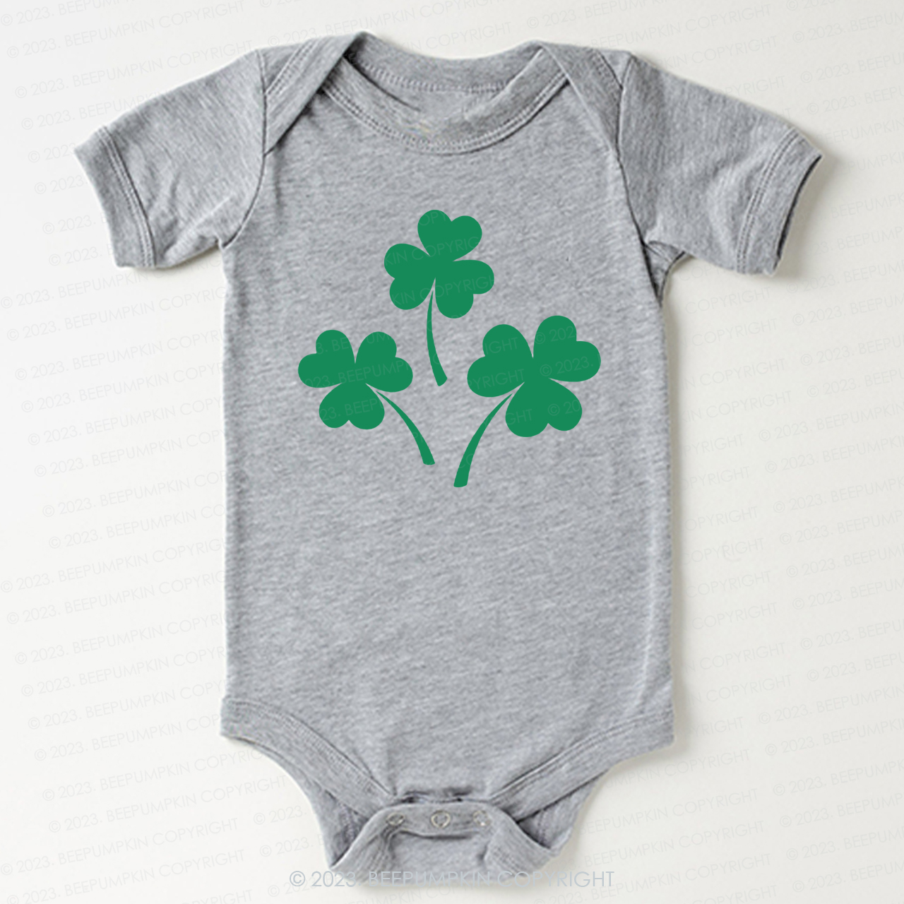 Shamrock St.Patricks Day Bodysuit For Baby