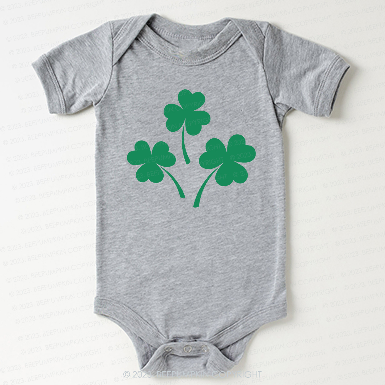 Shamrock St.Patricks Day Bodysuit For Baby