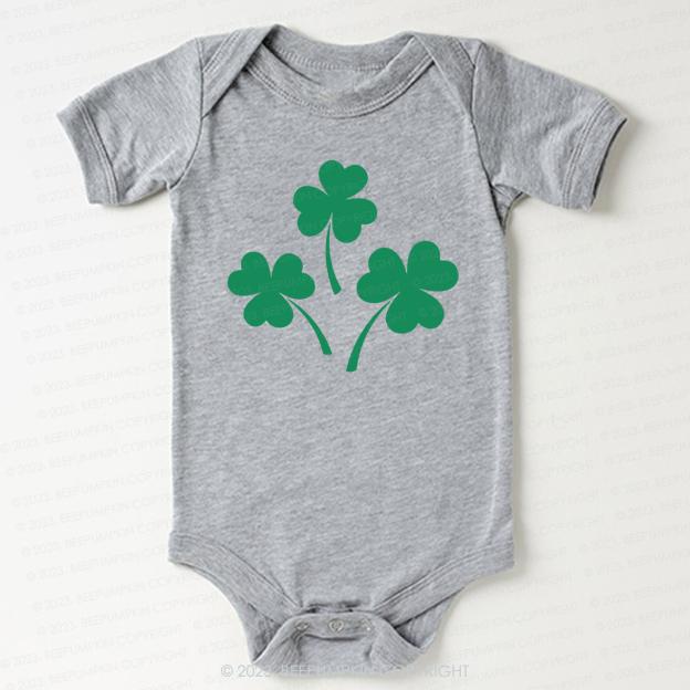 Shamrock St.Patricks Day Bodysuit For Baby