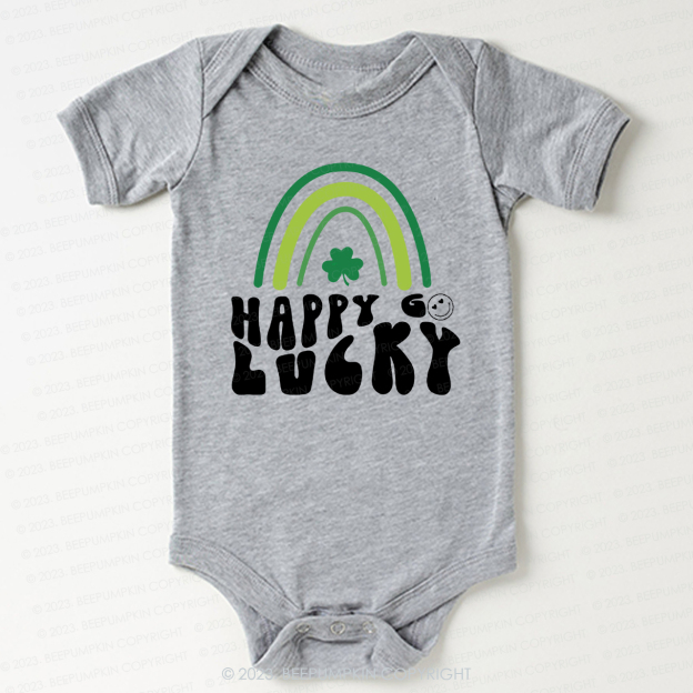 Happy Go lucky St.Patricks Day Bodysuit For Baby