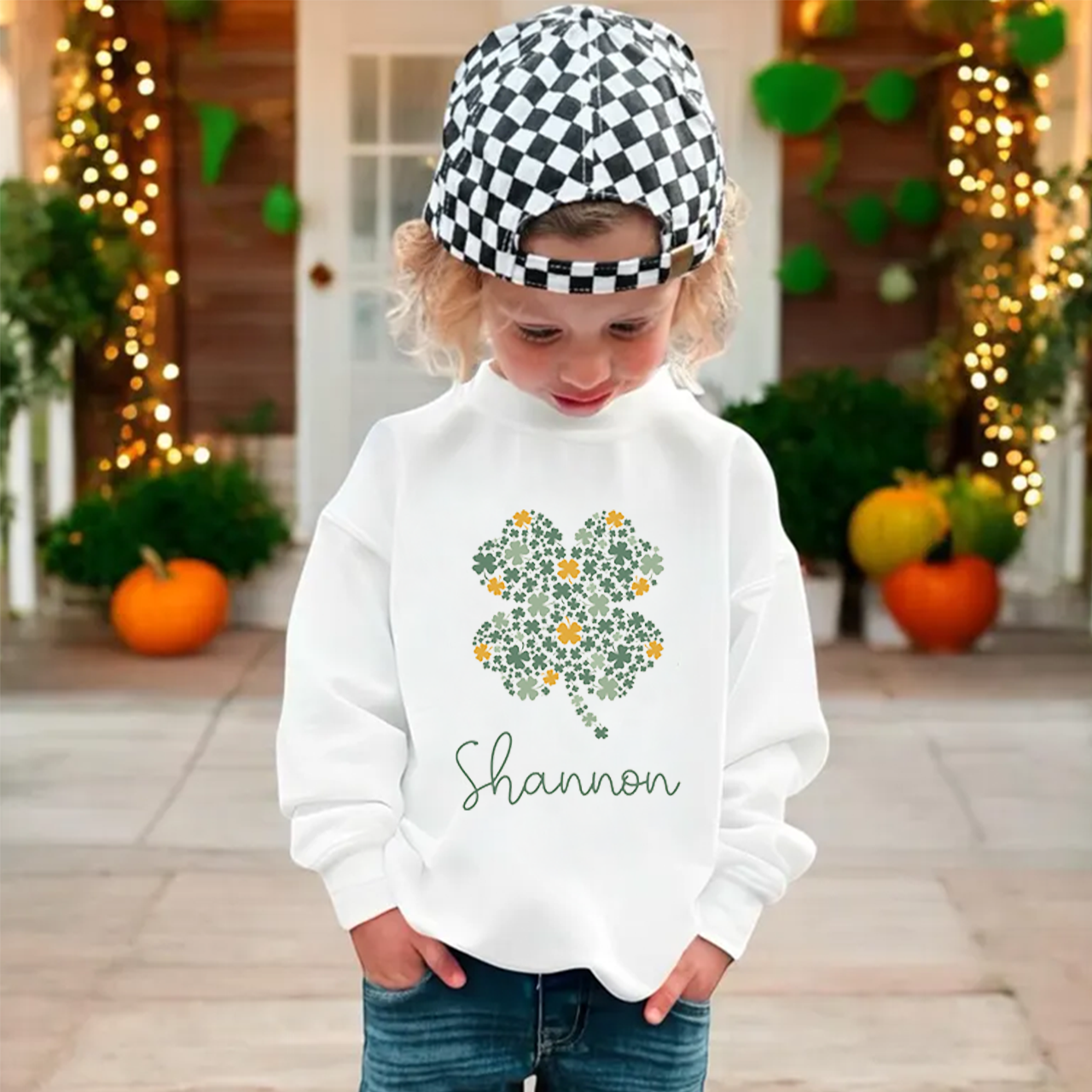 Personalized Name St. Patrick's Day Kid's Sweatshirt