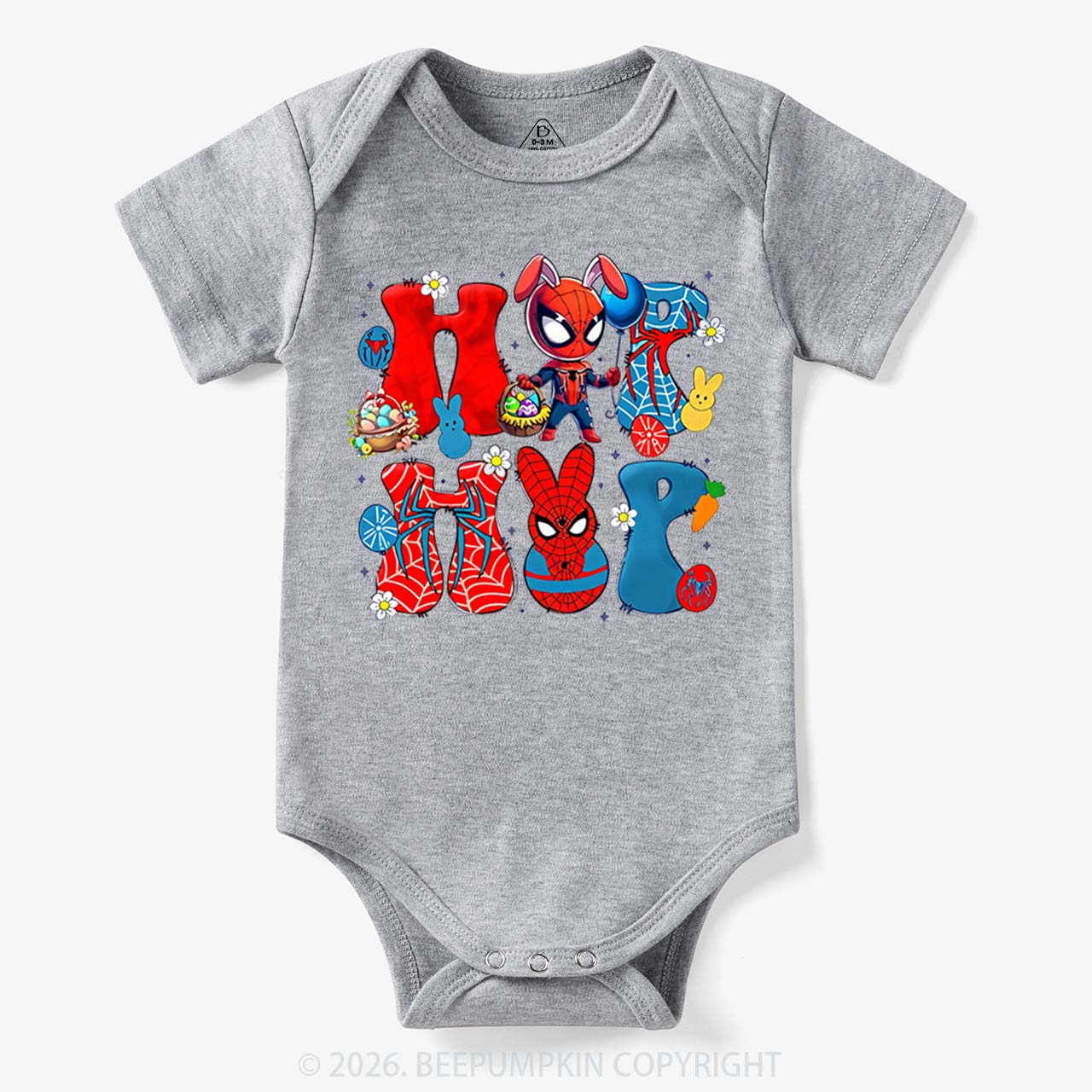 Cartoon Easter Bunny Bodysuit