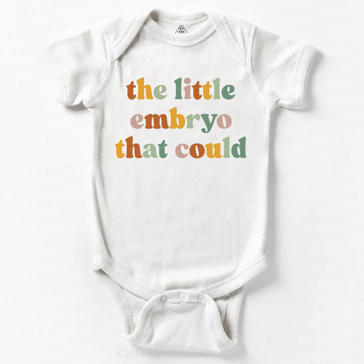 The Little Embryo That Could  Baby Bodysuit 7