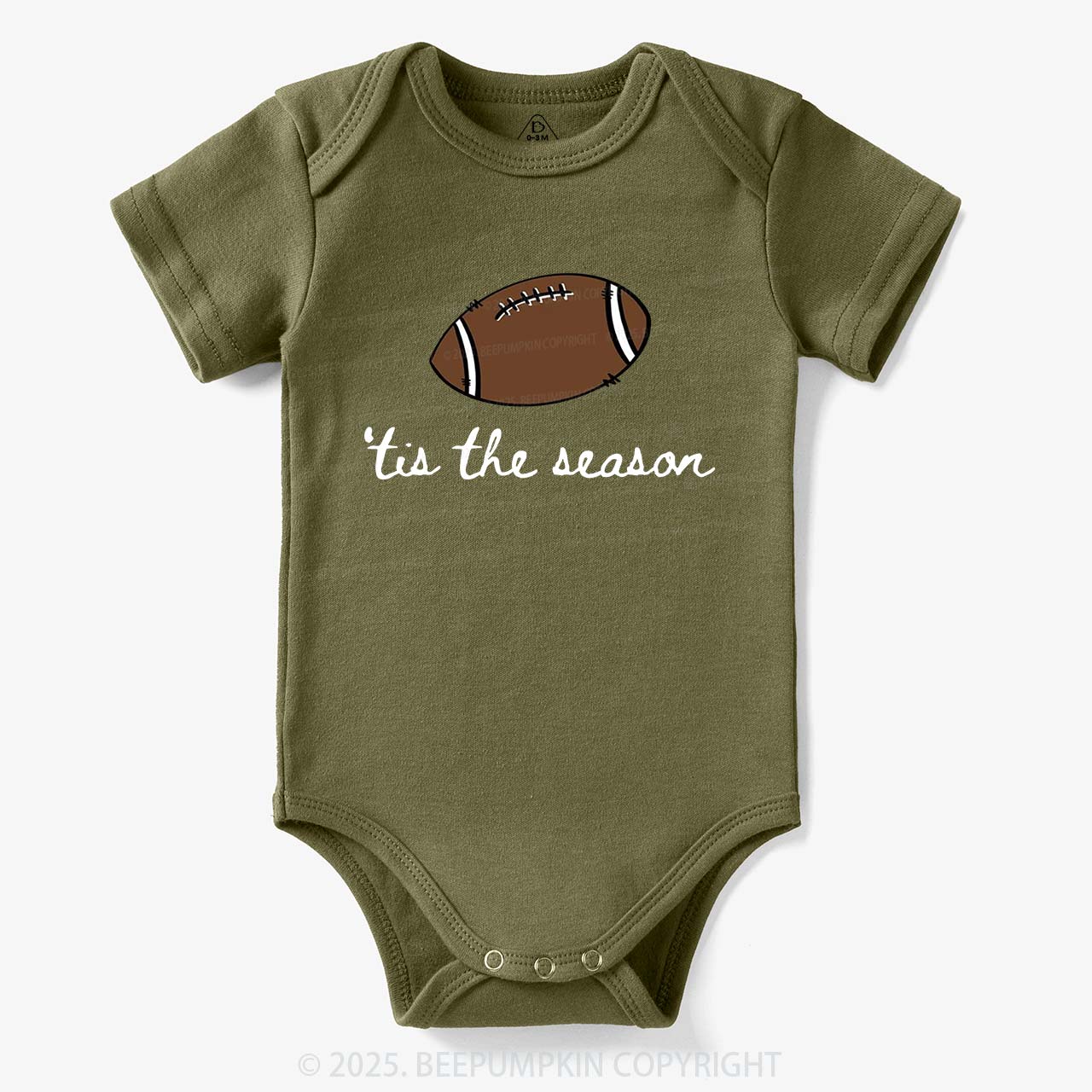 Tis The Season Football Bodysuit Beepumpkin