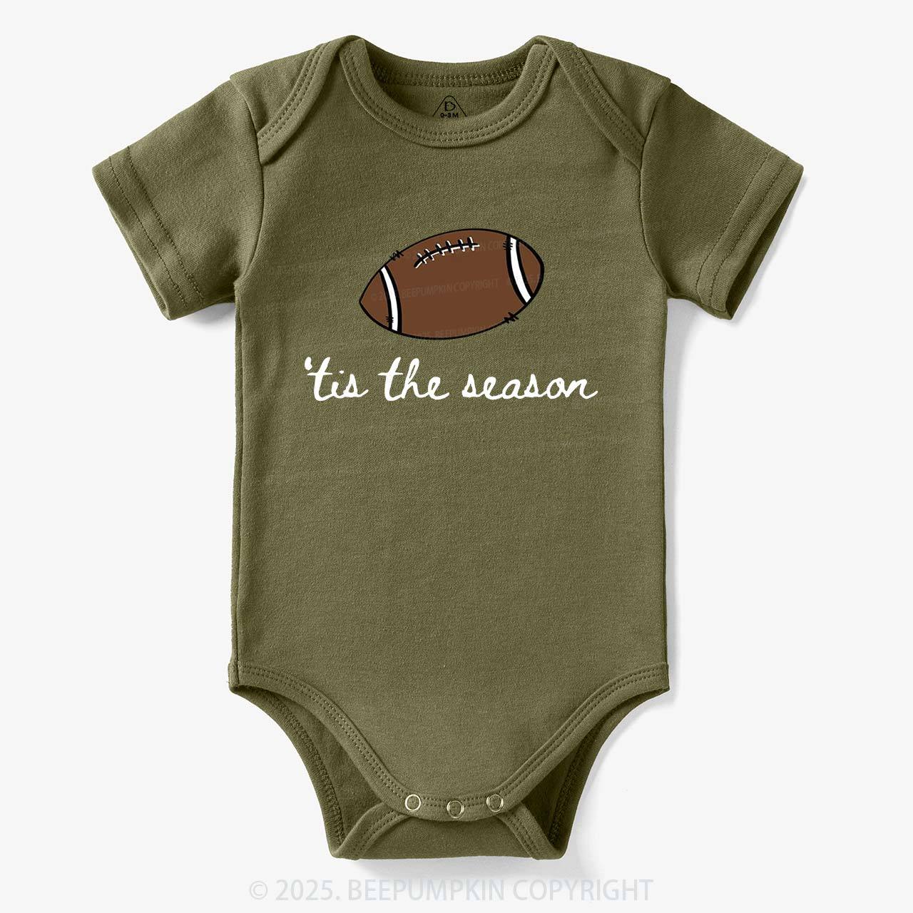 Tis The Season Football Bodysuit Beepumpkin