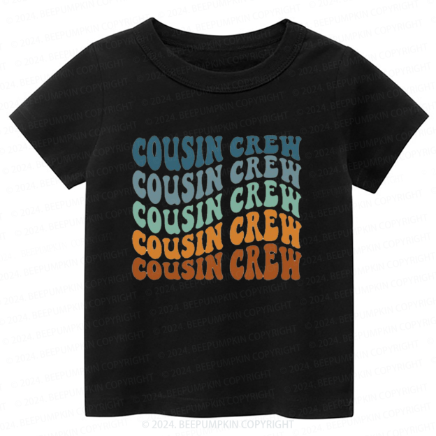 Boho Retro Cousin Crew Toddler&Kids Tees 