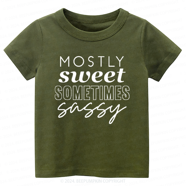 Mostly Sweet Sometimes Sassy Toddler&Kids Tees