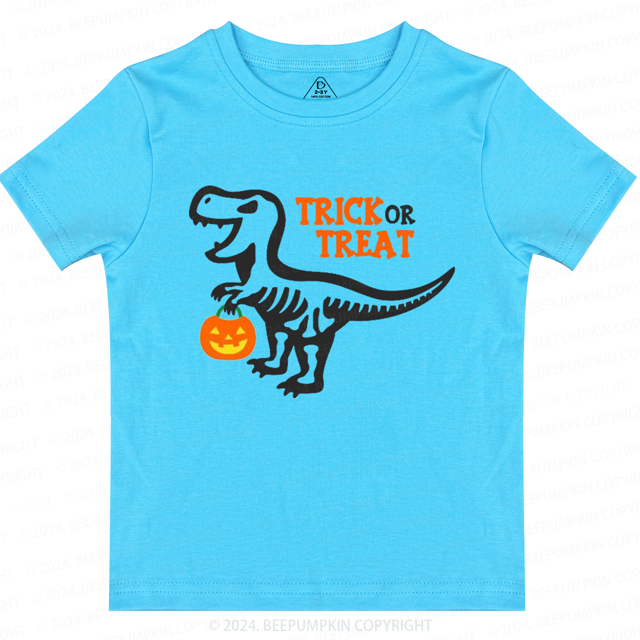 Trick or Treat Dinosaur Halloween Toddler&Kids Tees 