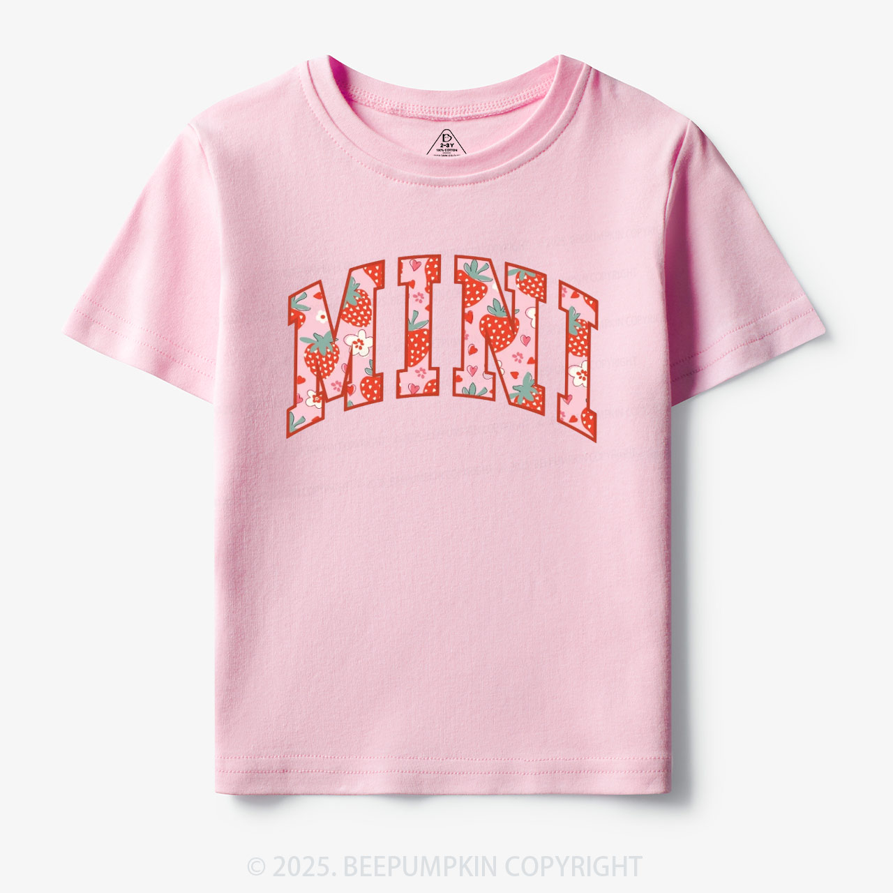 Happy Mini Strawberry Toddler&Kid's Tees Beepumpkin