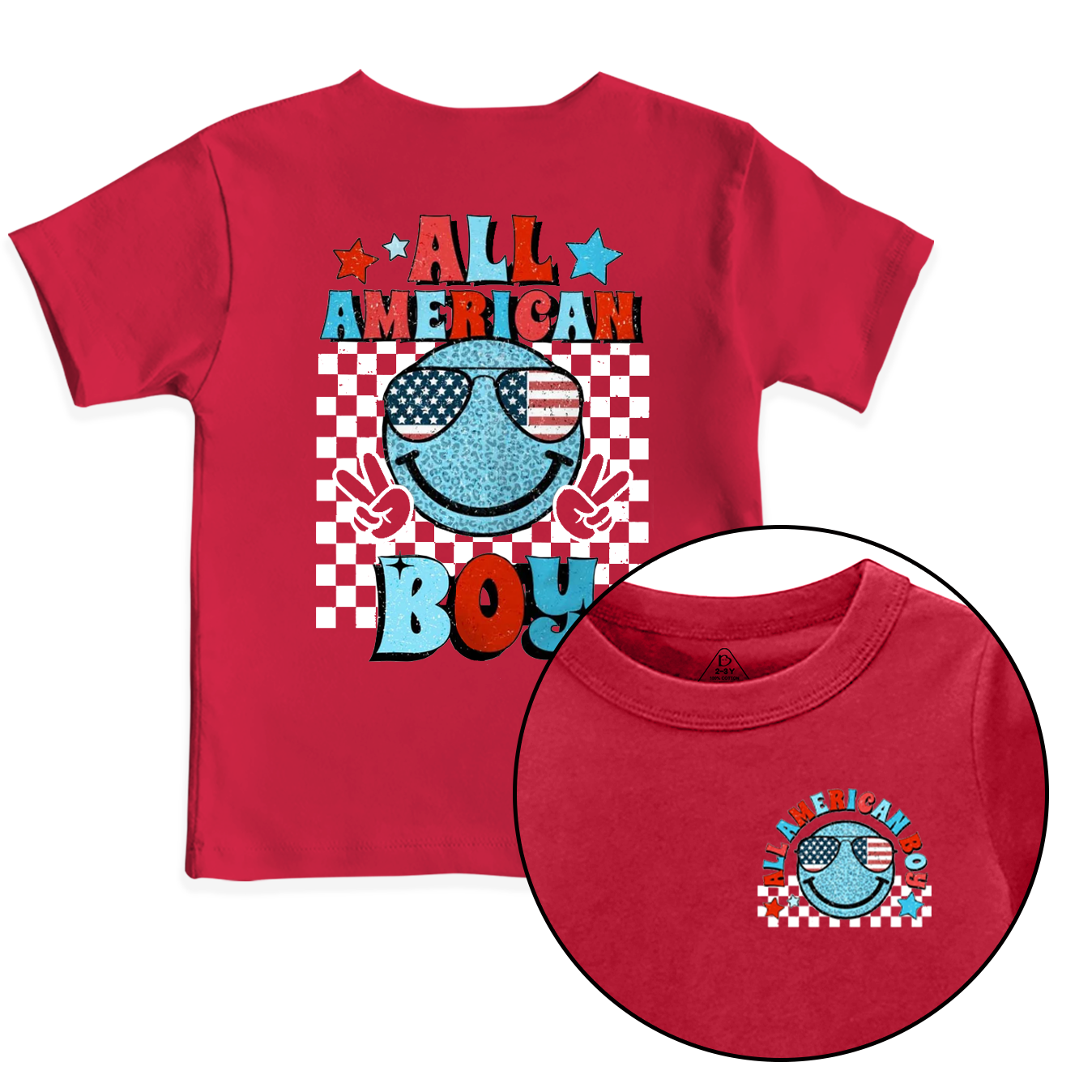 All American Boy Toddler&Kid's Tees Beepumpkin 