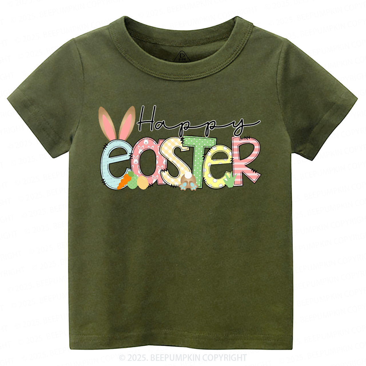 Personalized Name Happy Easter Toddler&Kid's Tees Beepumpkin