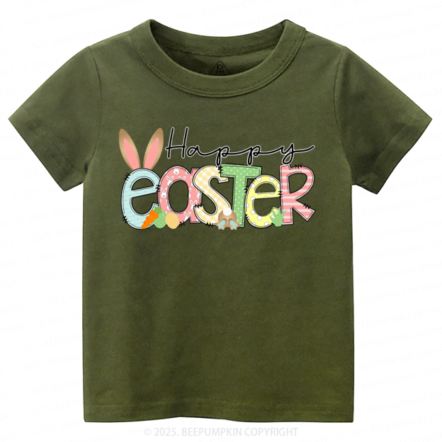 Personalized Name Happy Easter Toddler&Kid's Tees Beepumpkin