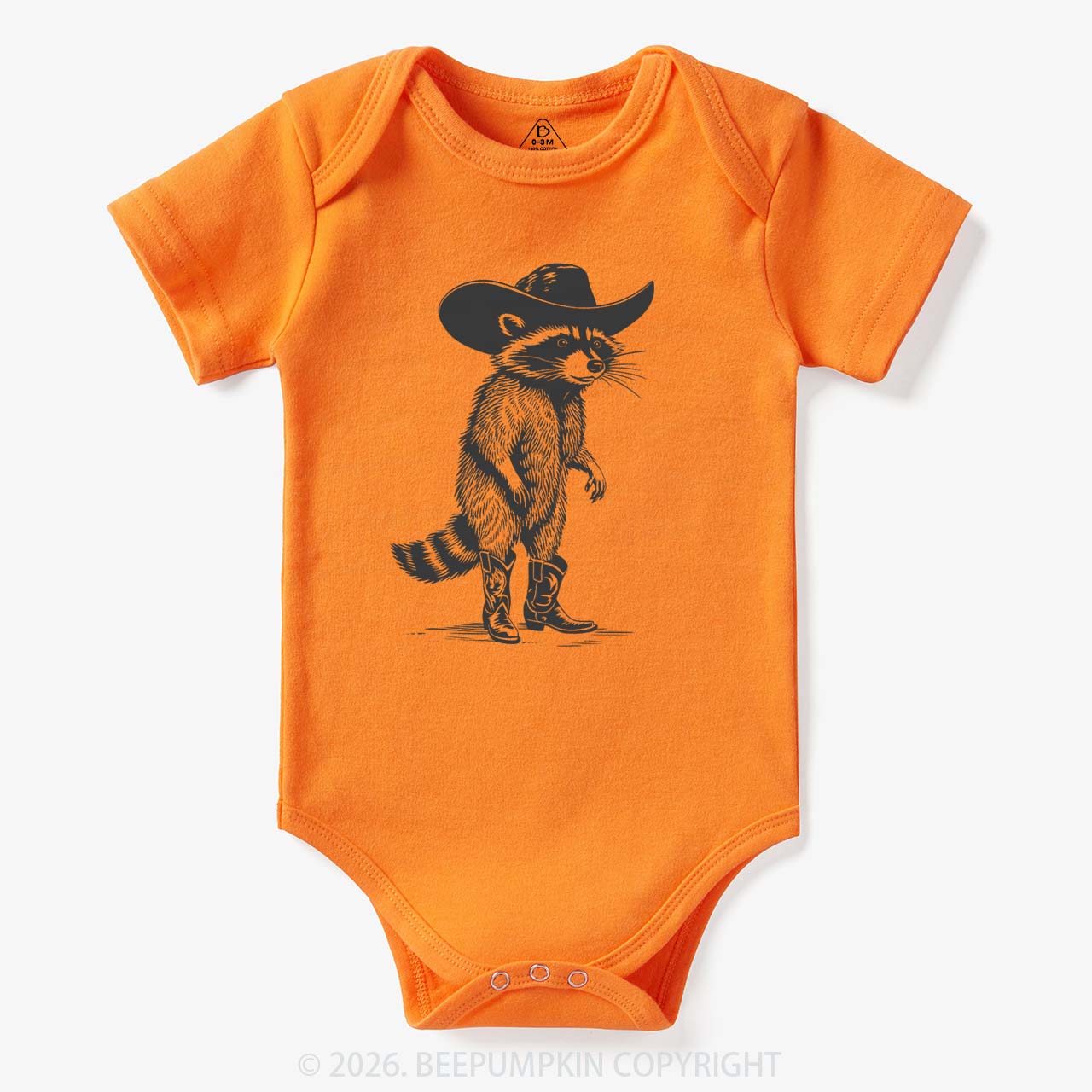 Funny Western Raccoon Cowboy Bodysuit