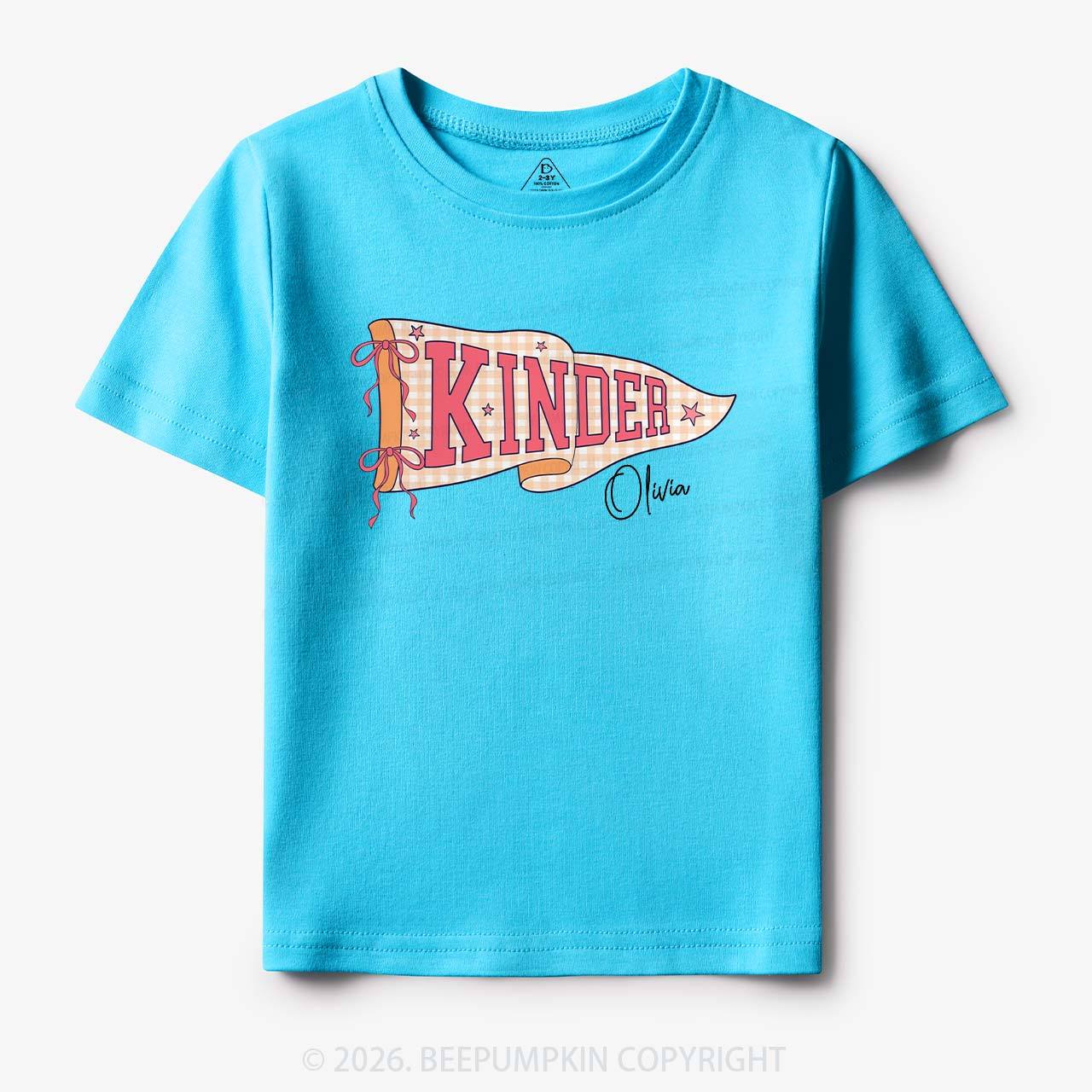 Personalized Name Grade Flag Collection Toddler&Kid's Tees