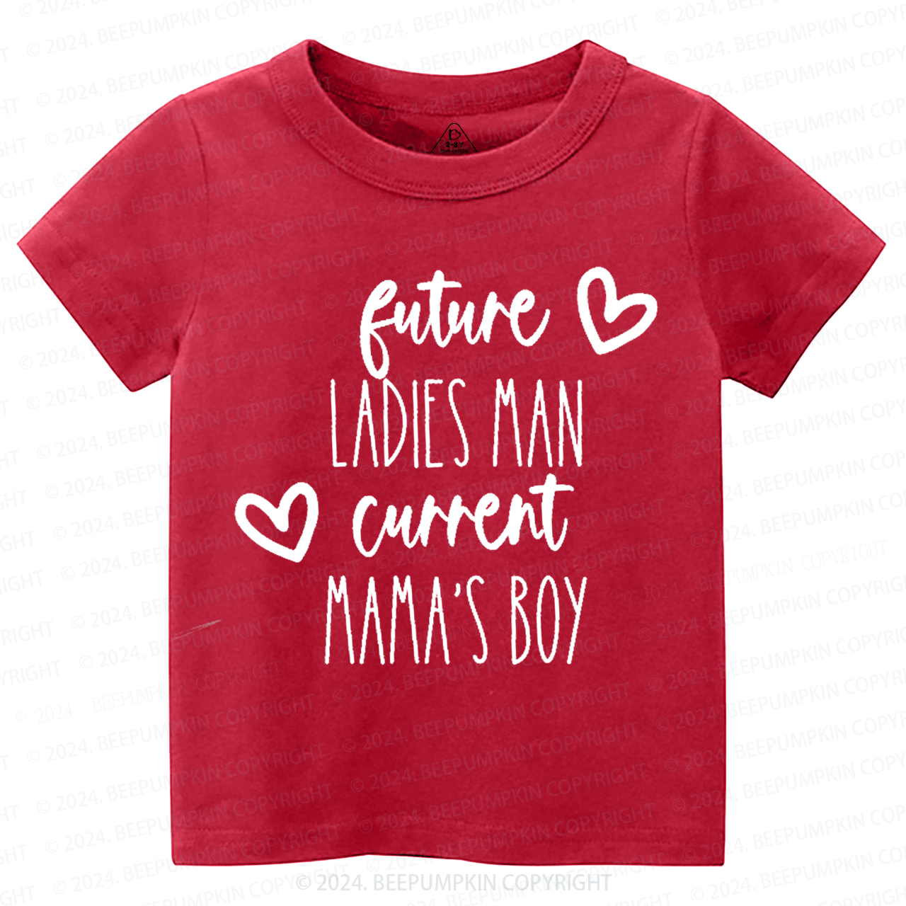 Future Ladies Man Current Mama's Boy Toddler&Kids Tees Beepumpkin