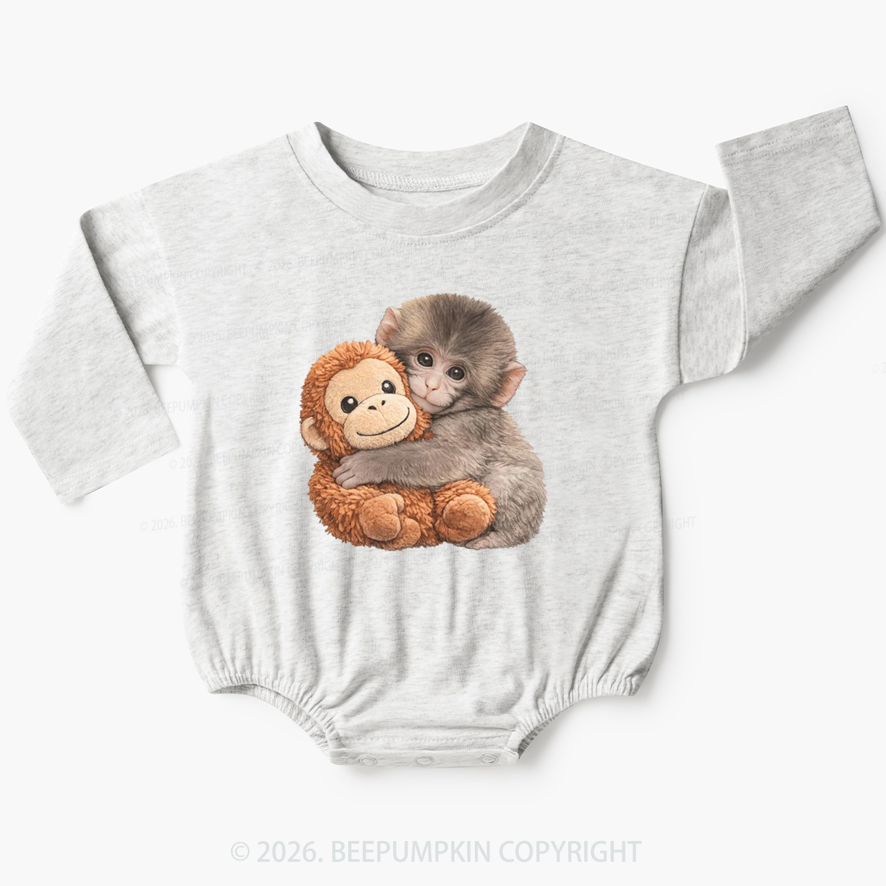 Punch The Monkey Baby Bubble Romper