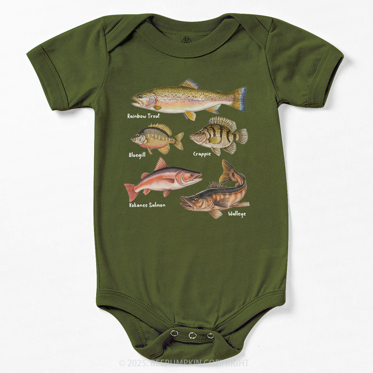 Lake Fish Field Guide Bodysuit Beepumpkin
