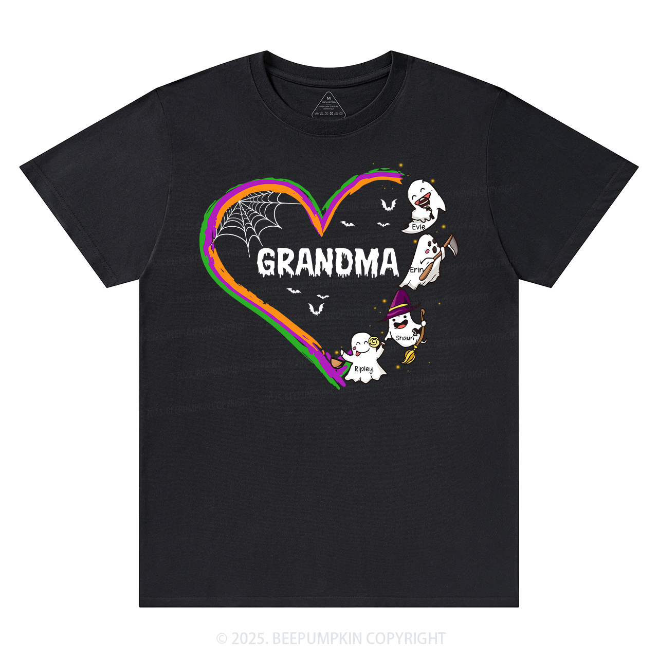 Personalized Halloween Hart Family Matching Grandparents Shirt Sale-Beepumpkin™