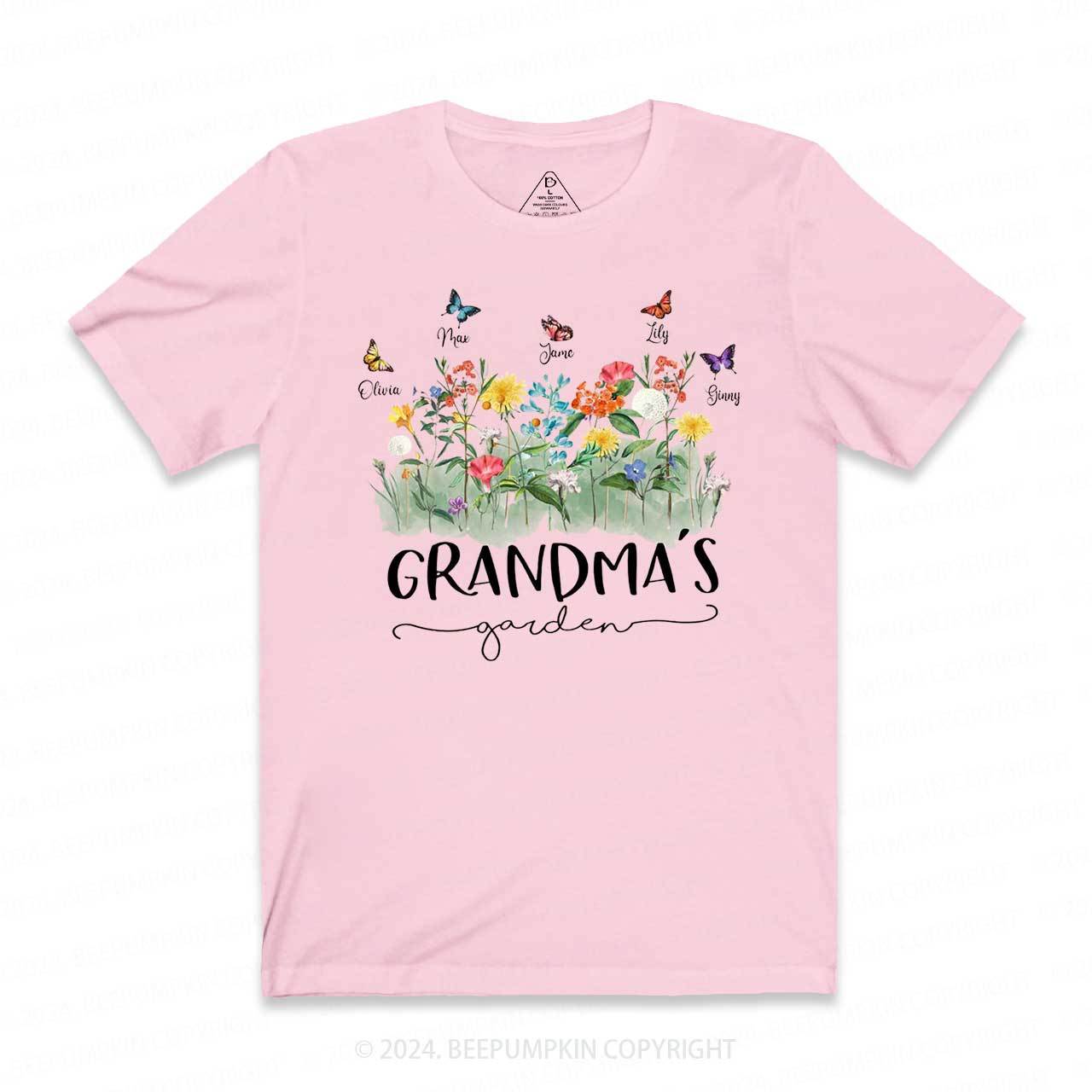 Personalized Birth Flowers Shirt With Kids Names T-Shirts