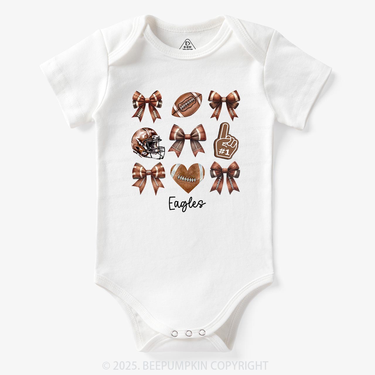 Personalized Football Bodysuit Beepumpkin