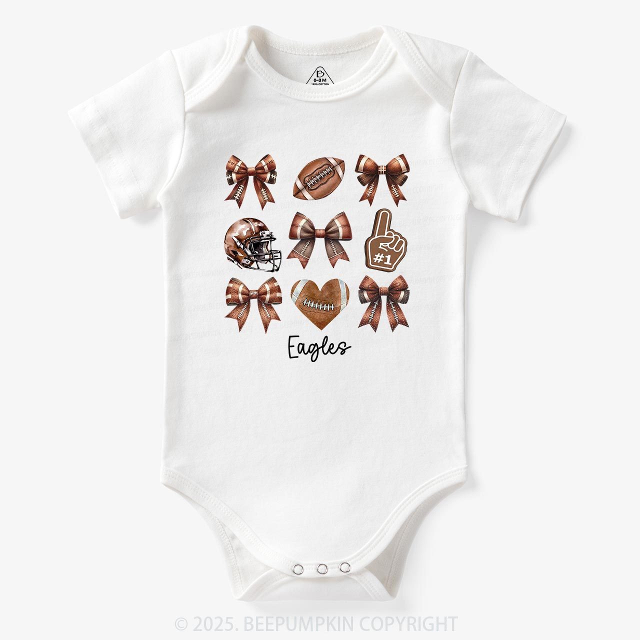 Personalized Football Bodysuit Beepumpkin